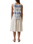 James Lakeland Striped Sleeveless Linen Blend Top, Multi