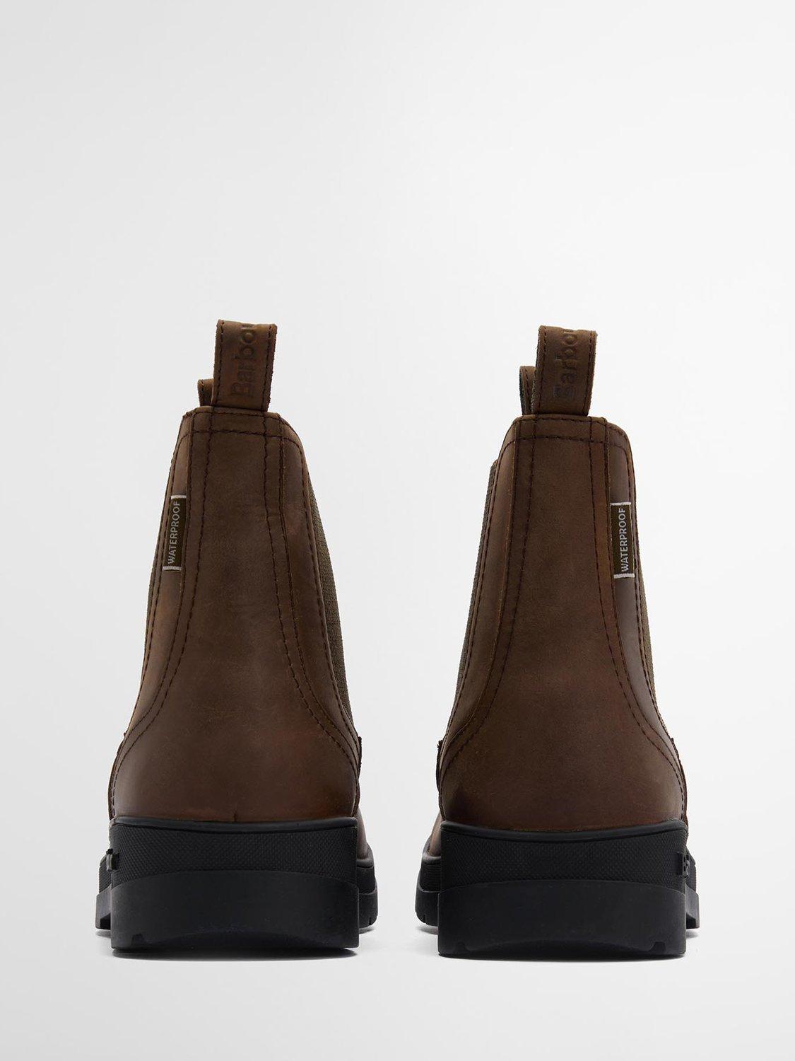 Product image 3 of 7, which shows Barbour Turnbull Waterproof Leather Chelsea Boots, Brown, 7