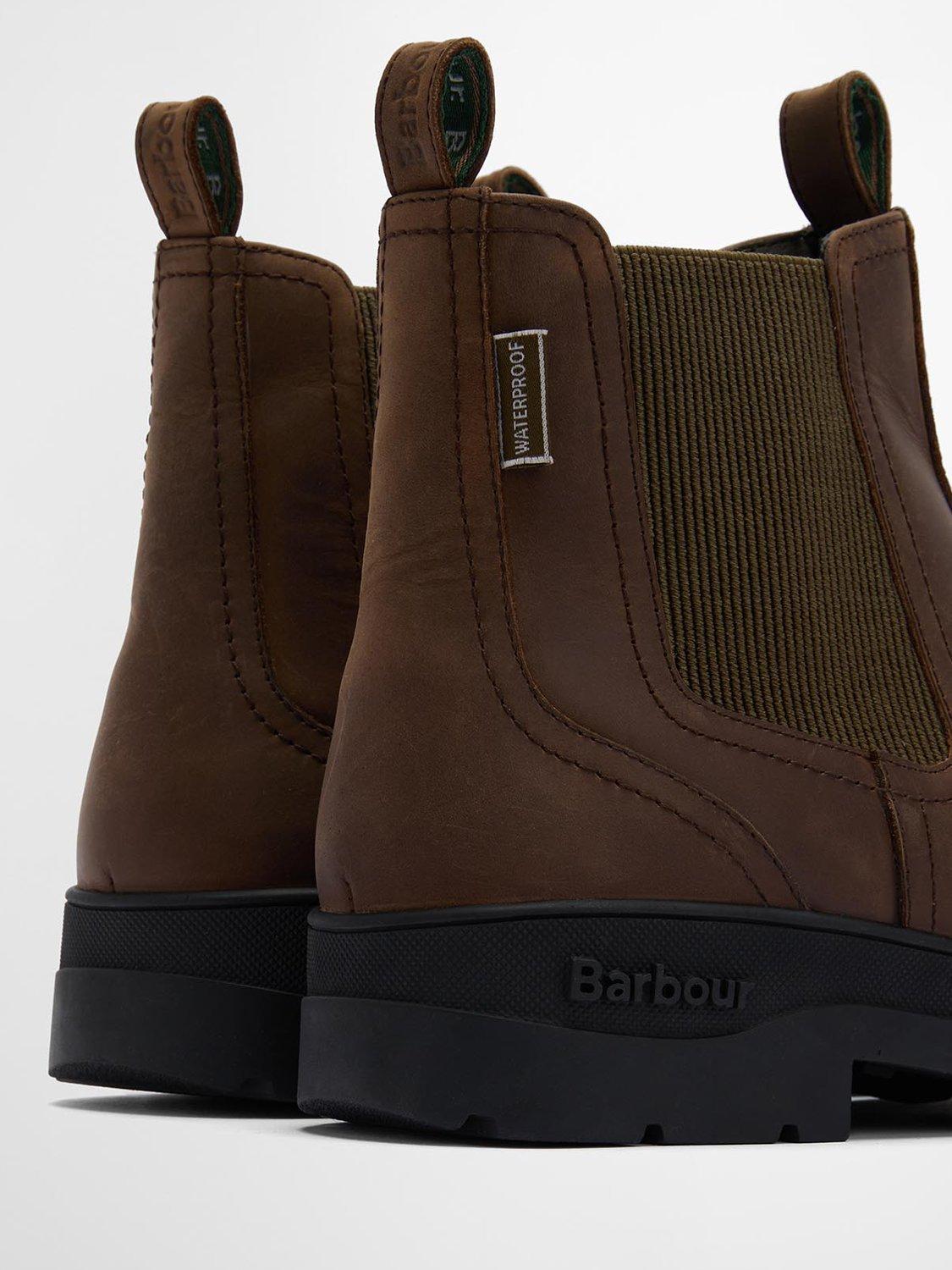 Product image 4 of 7, which shows Barbour Turnbull Waterproof Leather Chelsea Boots, Brown, 7