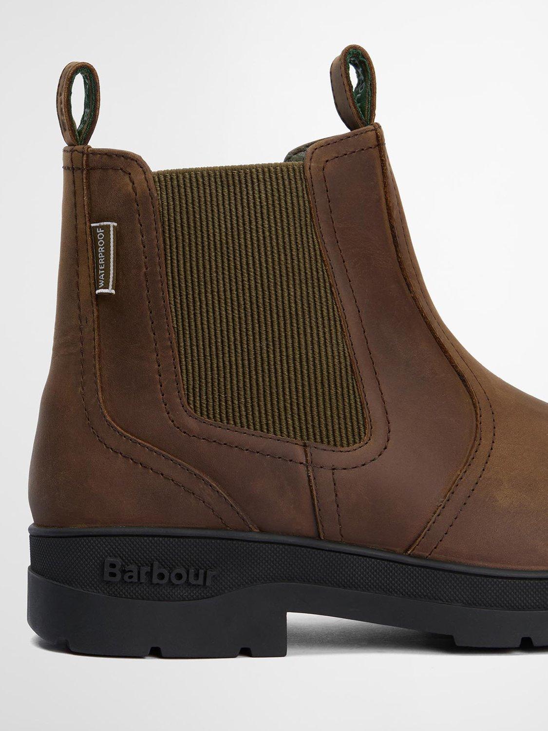 Product image 5 of 7, which shows Barbour Turnbull Waterproof Leather Chelsea Boots, Brown, 7