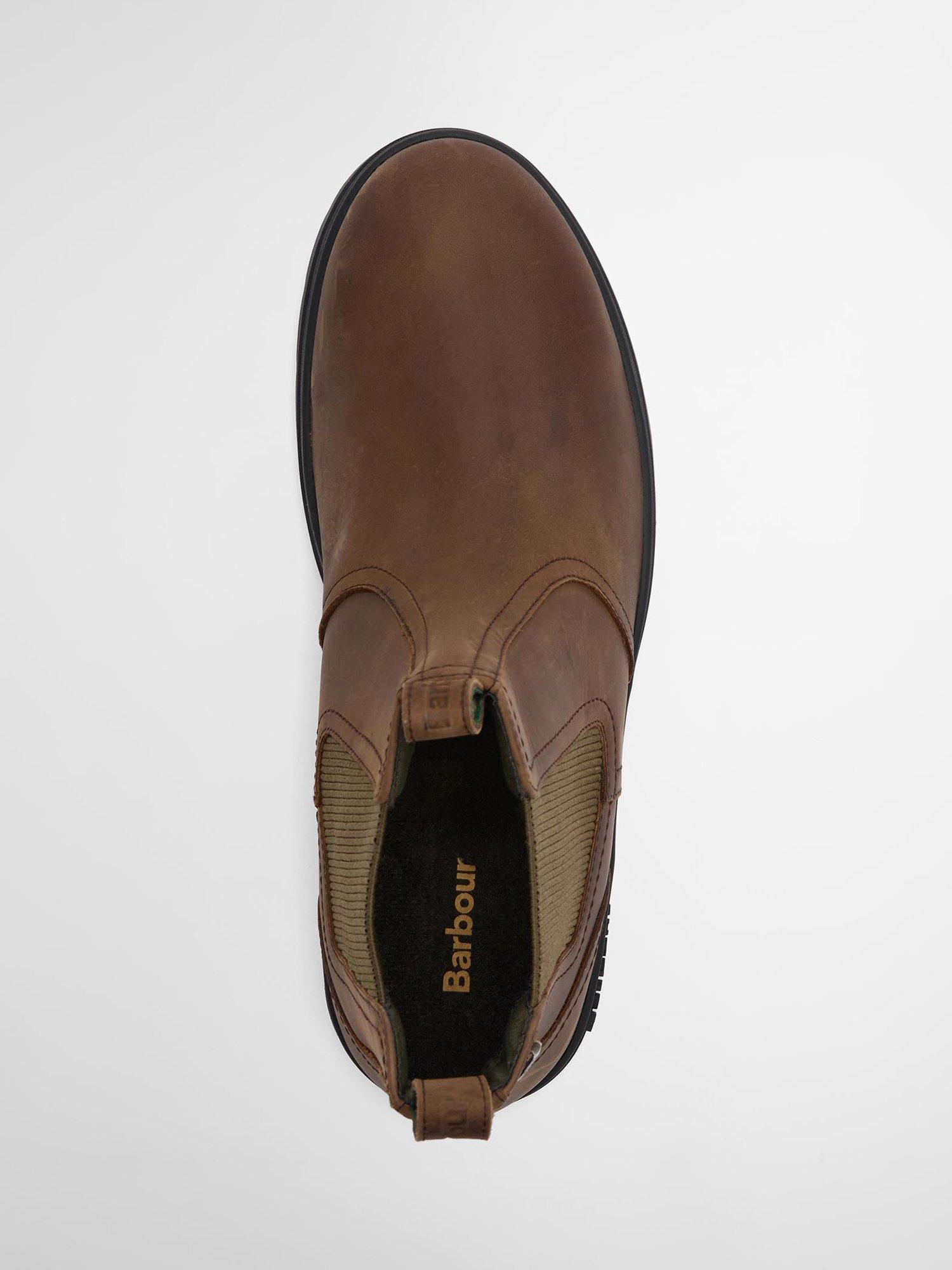 Product image 6 of 7, which shows Barbour Turnbull Waterproof Leather Chelsea Boots, Brown, 7