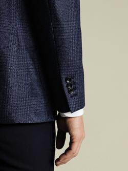 Charles Tyrwhitt Slim Fit Wool Silk Blend Suit Jacket - view 2, Ink Blue