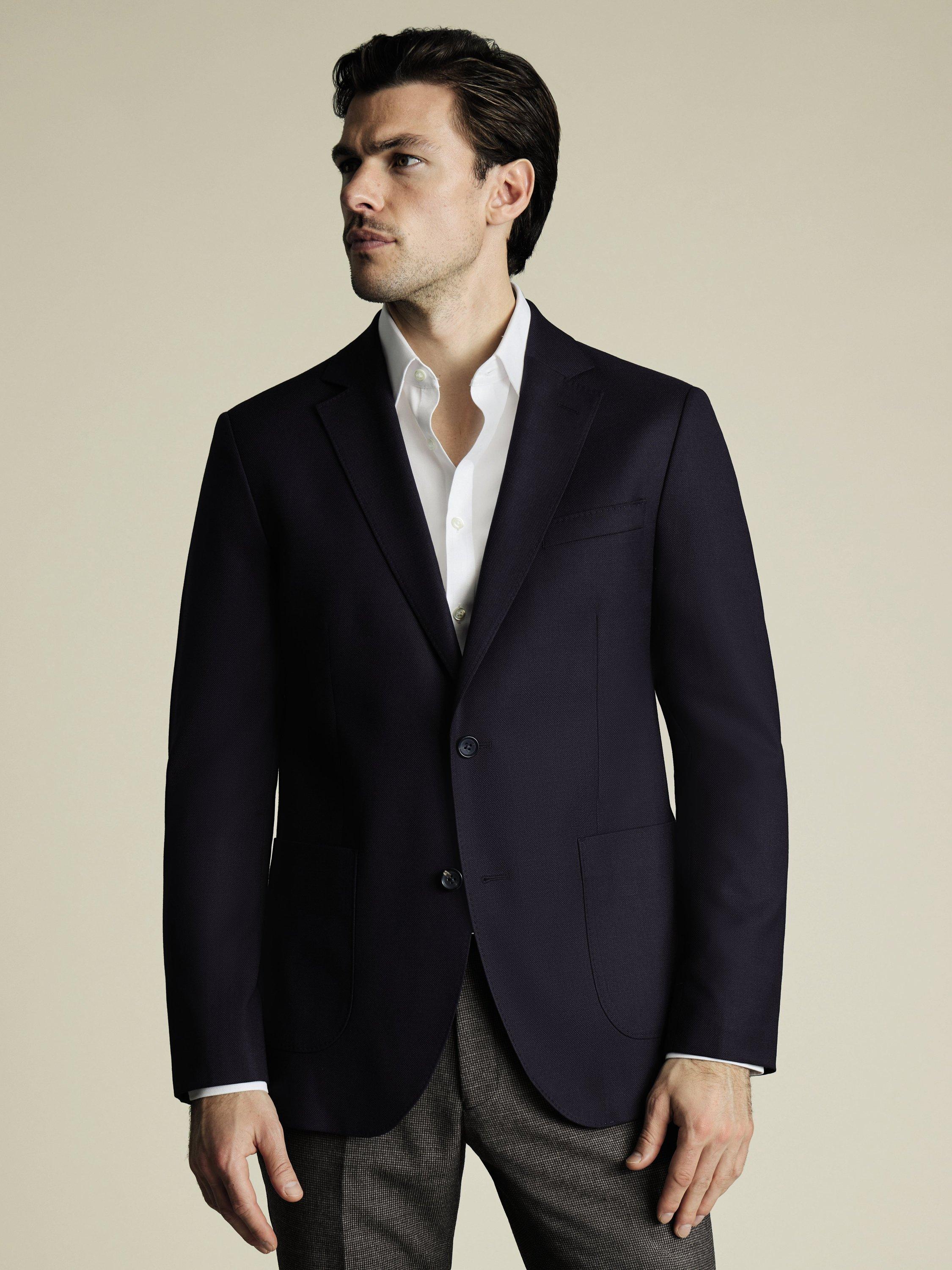 Product image 1 of 5, which shows Charles Tyrwhitt Slim Fit Blazer, Navy, 36R