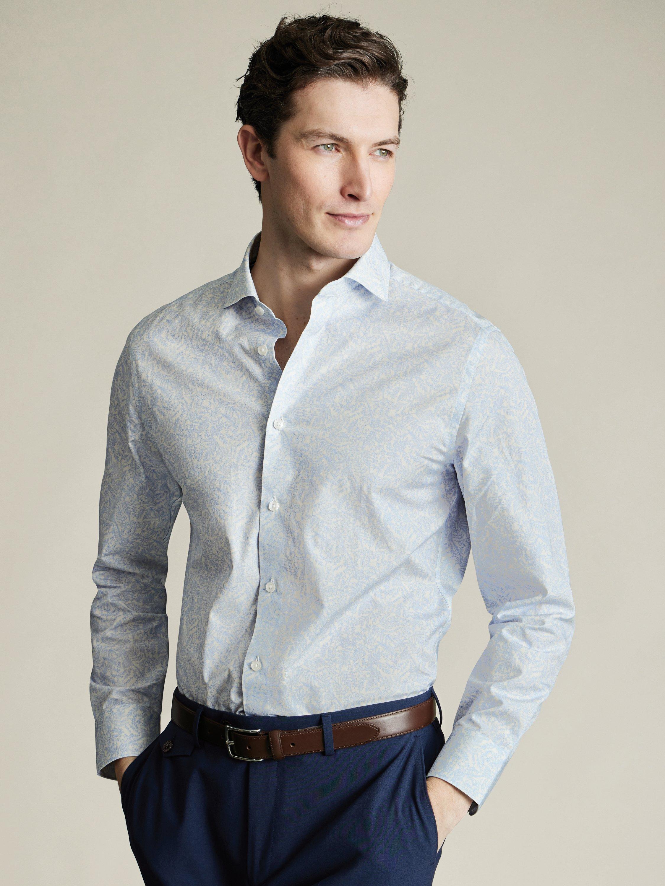 Charles Tyrwhitt Slim Fit Floral Print Cotton Shirt