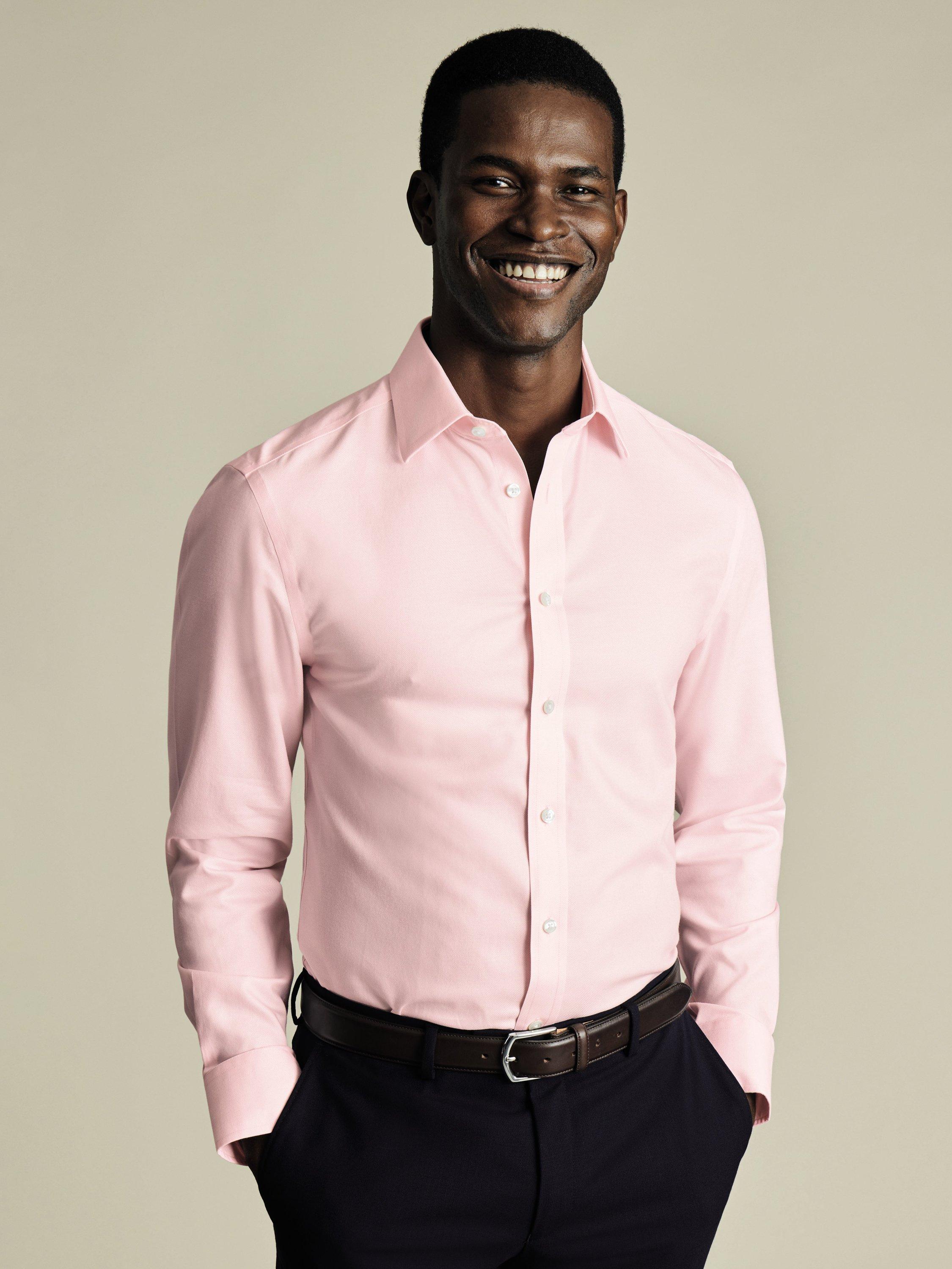 Charles Tyrwhitt Cotton Classic Fit Shirt, Light Pink