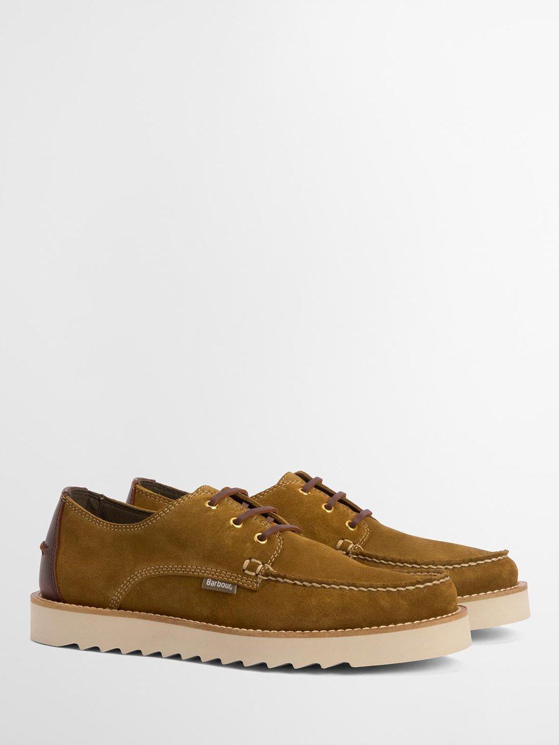 Product image 2 of 8, which shows Barbour Aydon Suede Derby Shoes, Toffee, 7