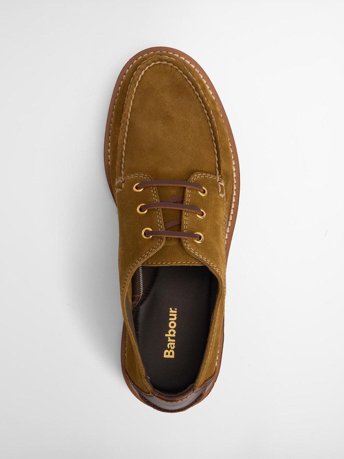 Product image 7 of 8, which shows Barbour Aydon Suede Derby Shoes, Toffee, 7