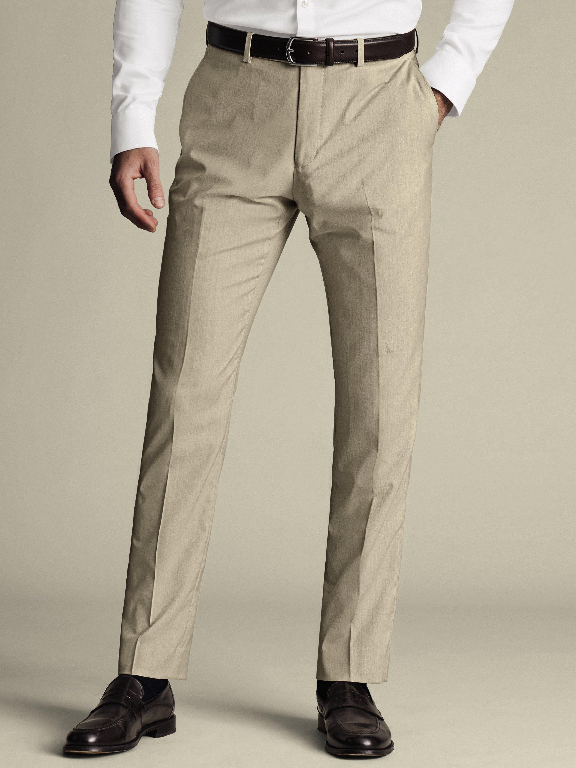 Charles Tyrwhitt Slim Fit Wool Blend Suit Trousers