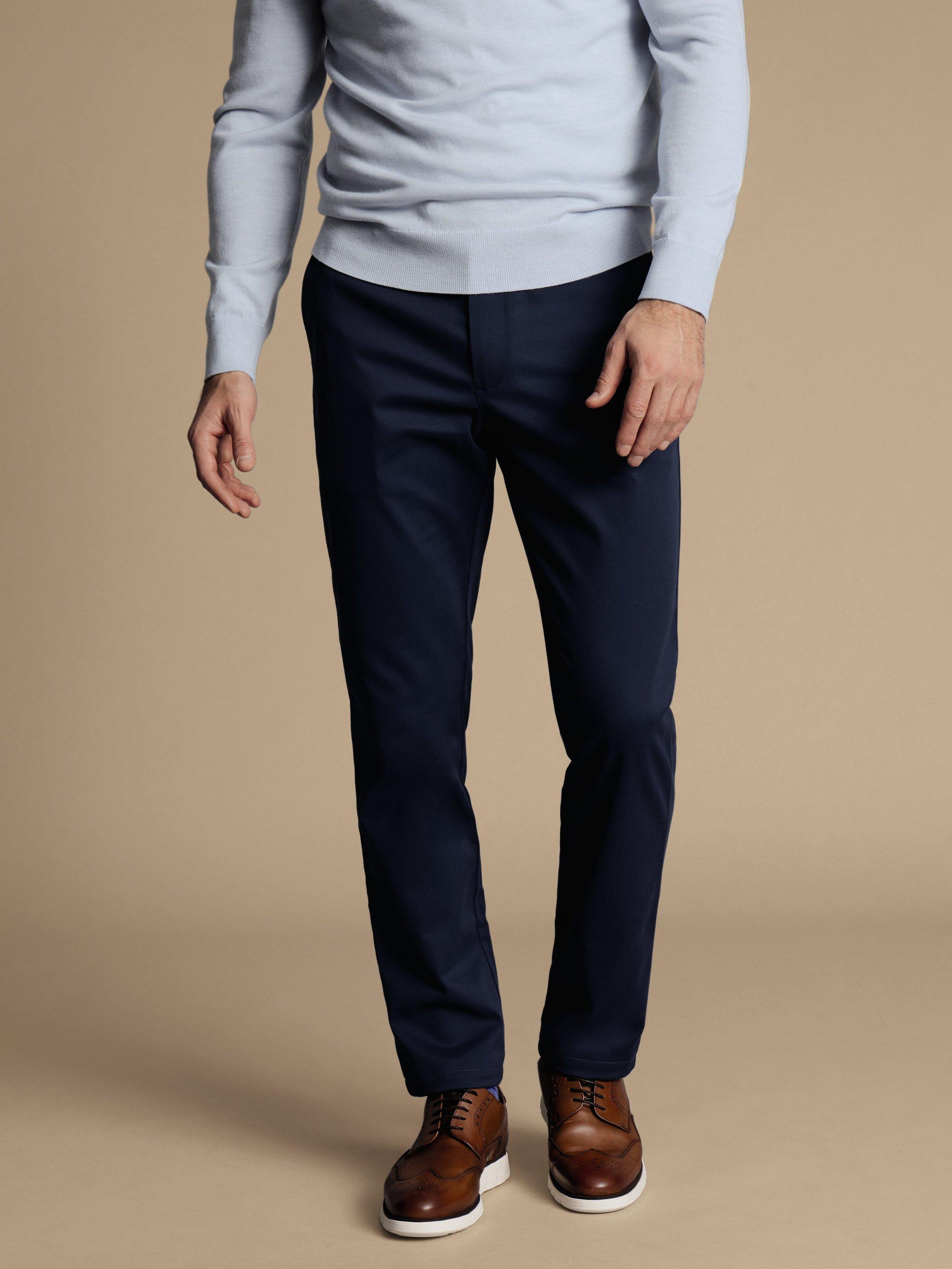 Charles Tyrwhitt Non-Iron Extra Slim Fit Suit Trousers, Royal Blue