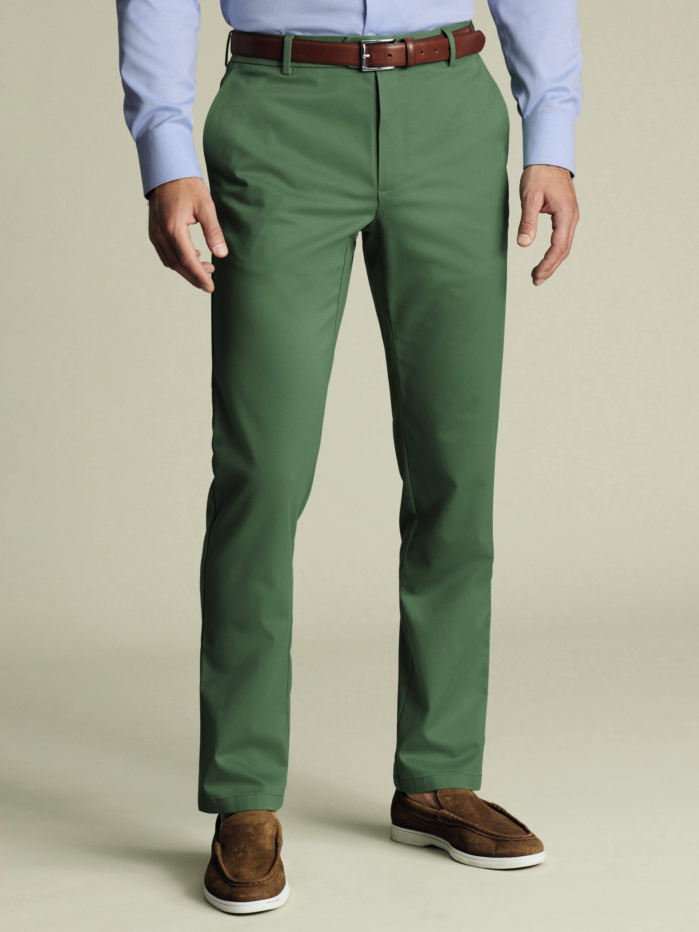 Charles Tyrwhitt Classic Fit Cotton Blend Trousers