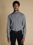 Charles Tyrwhitt Cotton Blend Regular Fit Button-Down Logo Shirt