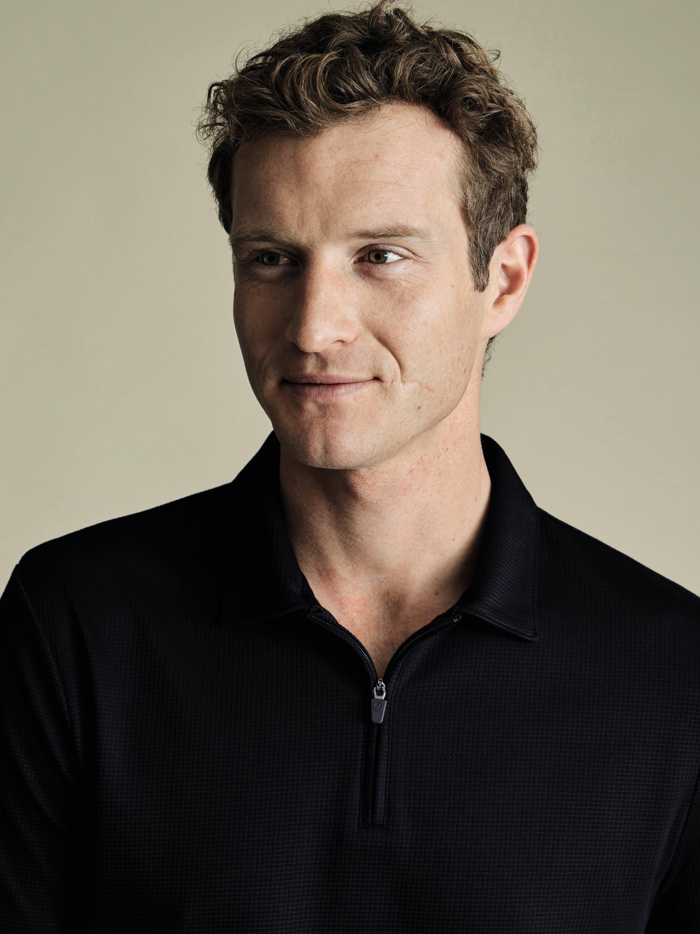 Product image 2 of 5, which shows Charles Tyrwhitt Regular Fit Textured Quarter Zip Polo Shirt, Navy, S