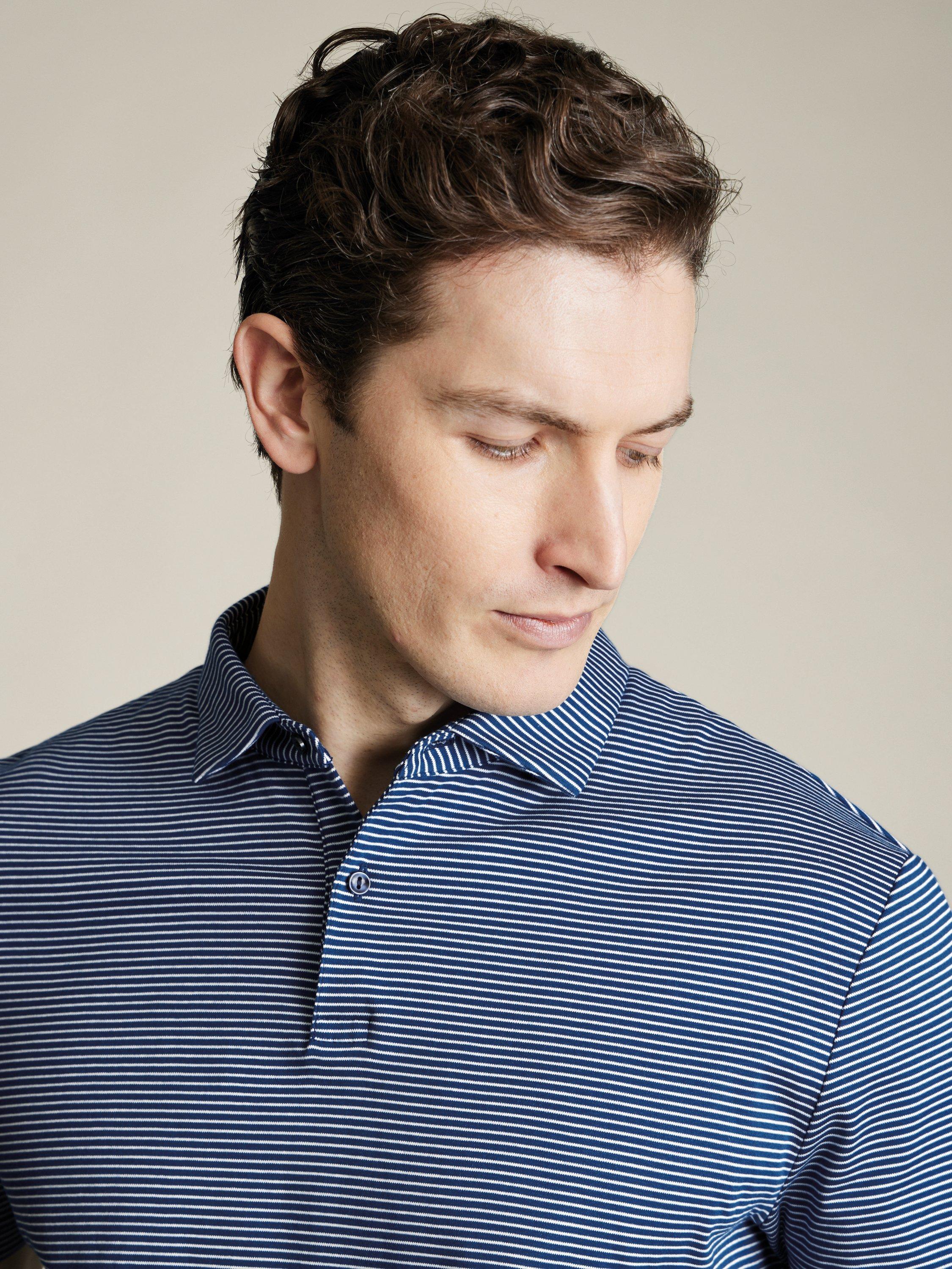 Charles Tyrwhitt Stripe Cotton Polo Shirt