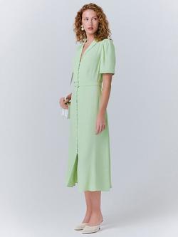 Ghost Rowan Midi Dress - view 2, Light Green