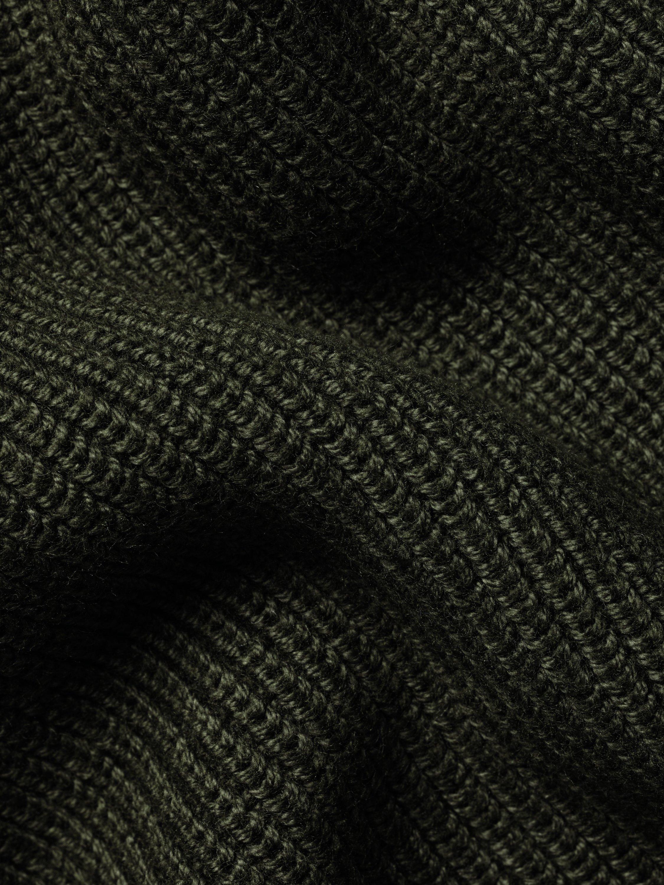Product image 5 of 5, which shows Charles Tyrwhitt Cotton Rib Crew Neck Jumper, Olive Green, S