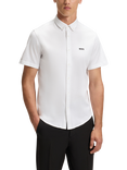 BOSS Regular Fit 4-Way Stretch Jersey Shirt, White