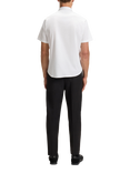 BOSS Regular Fit 4-Way Stretch Jersey Shirt, White