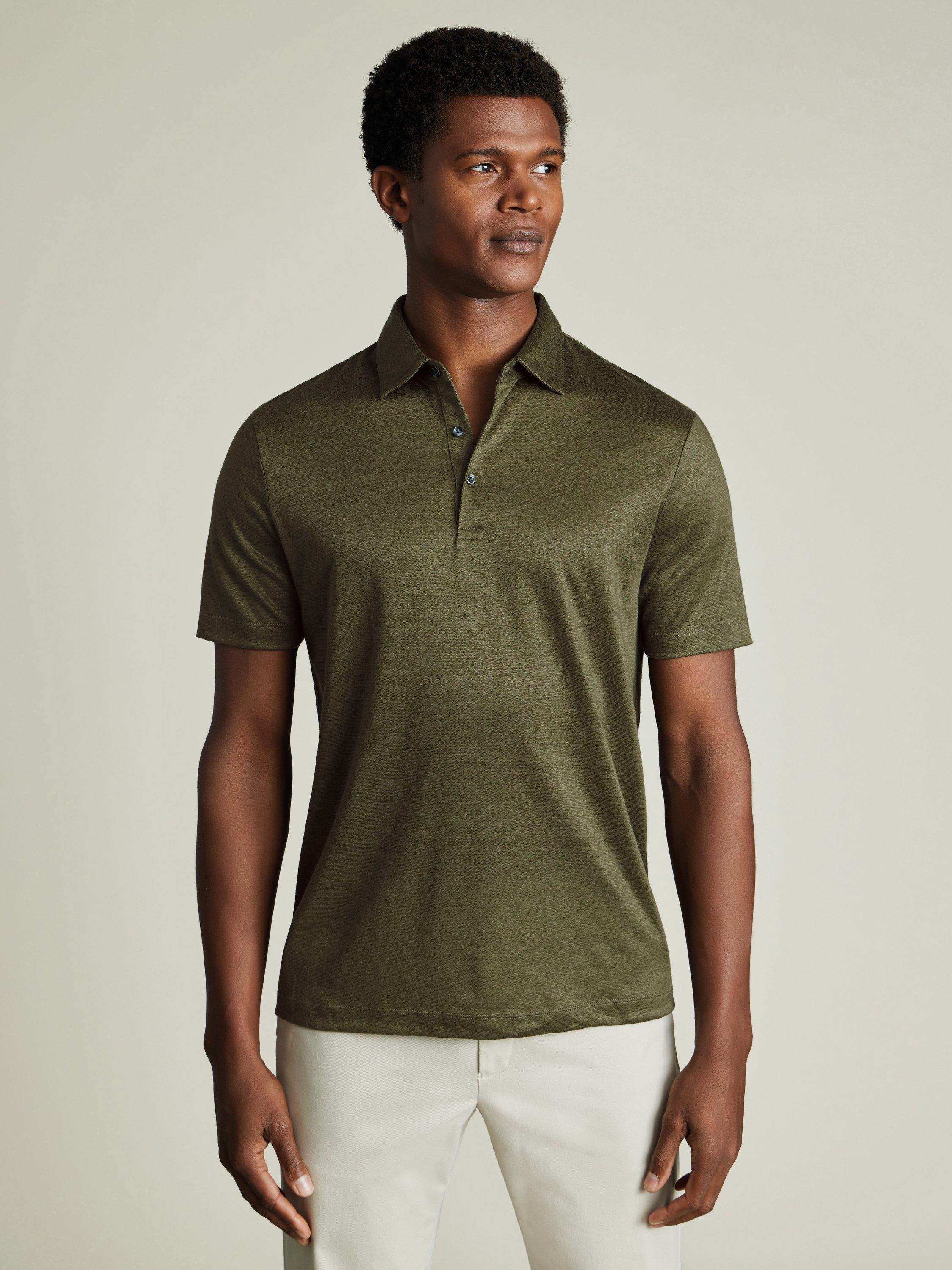 Charles Tyrwhitt Linen Polo Shirt
