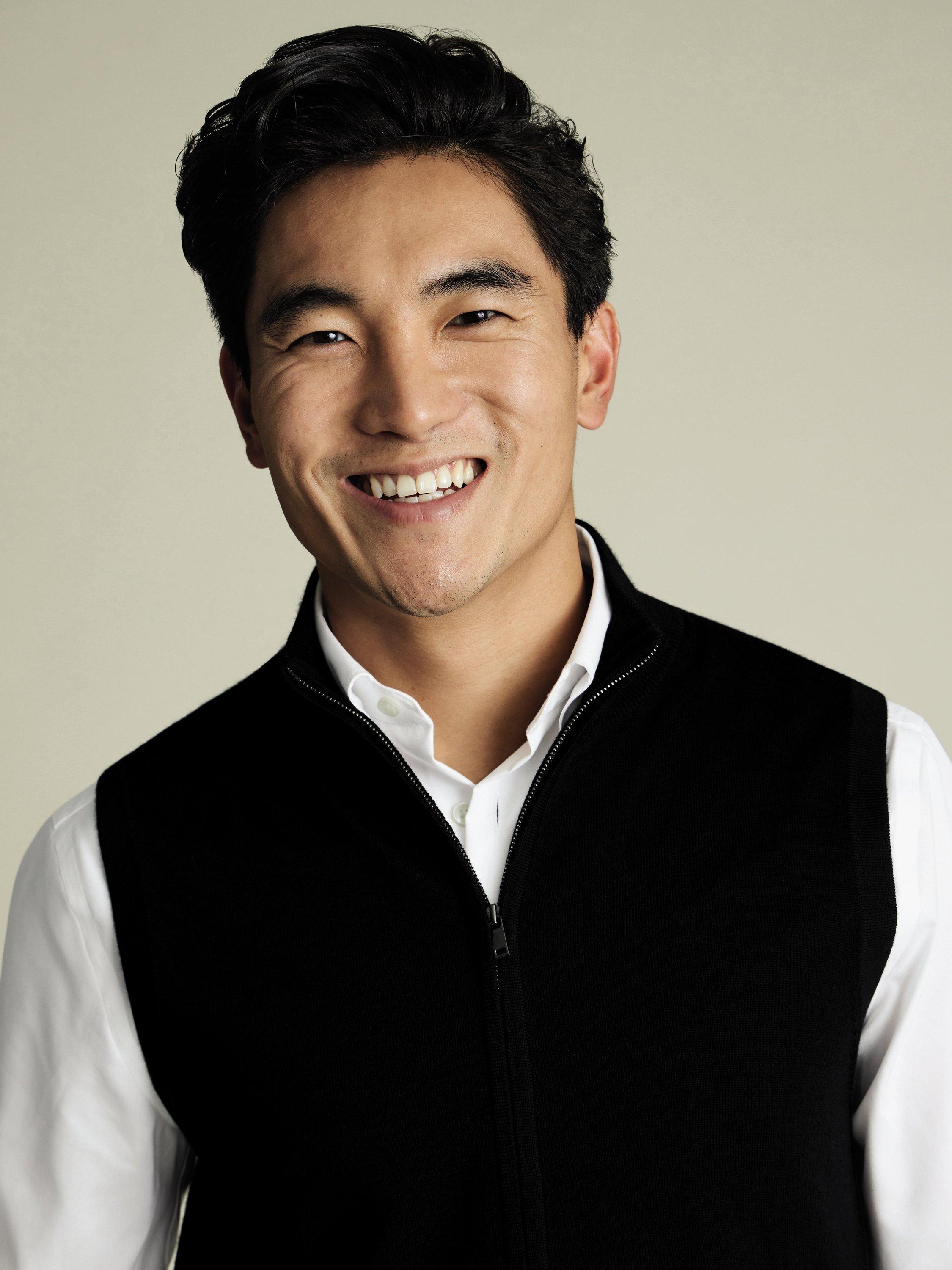 Product image 2 of 6, which shows Charles Tyrwhitt Merino Wool Knit Gilet, Black, S