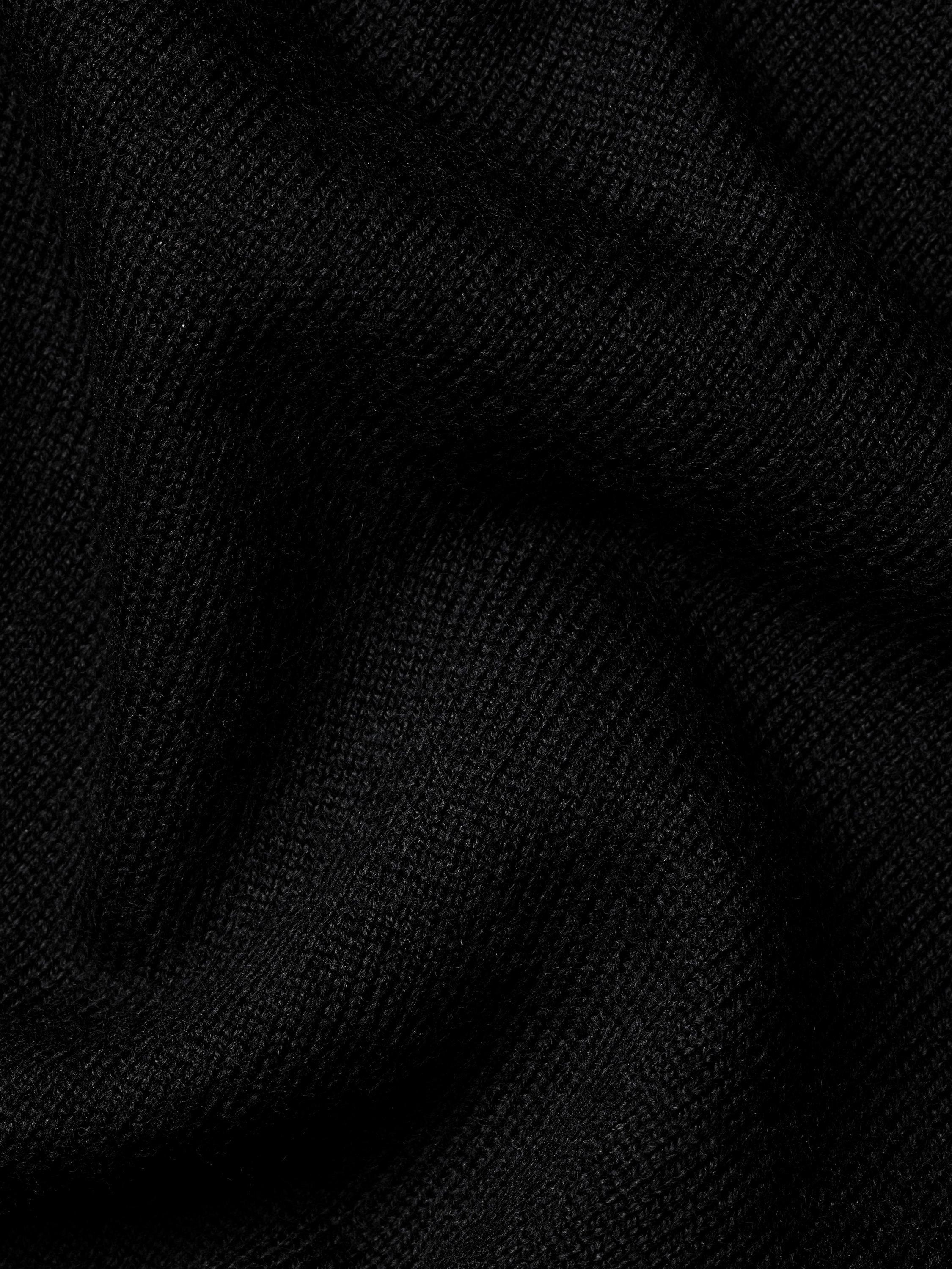 Product image 6 of 6, which shows Charles Tyrwhitt Merino Wool Knit Gilet, Black, S