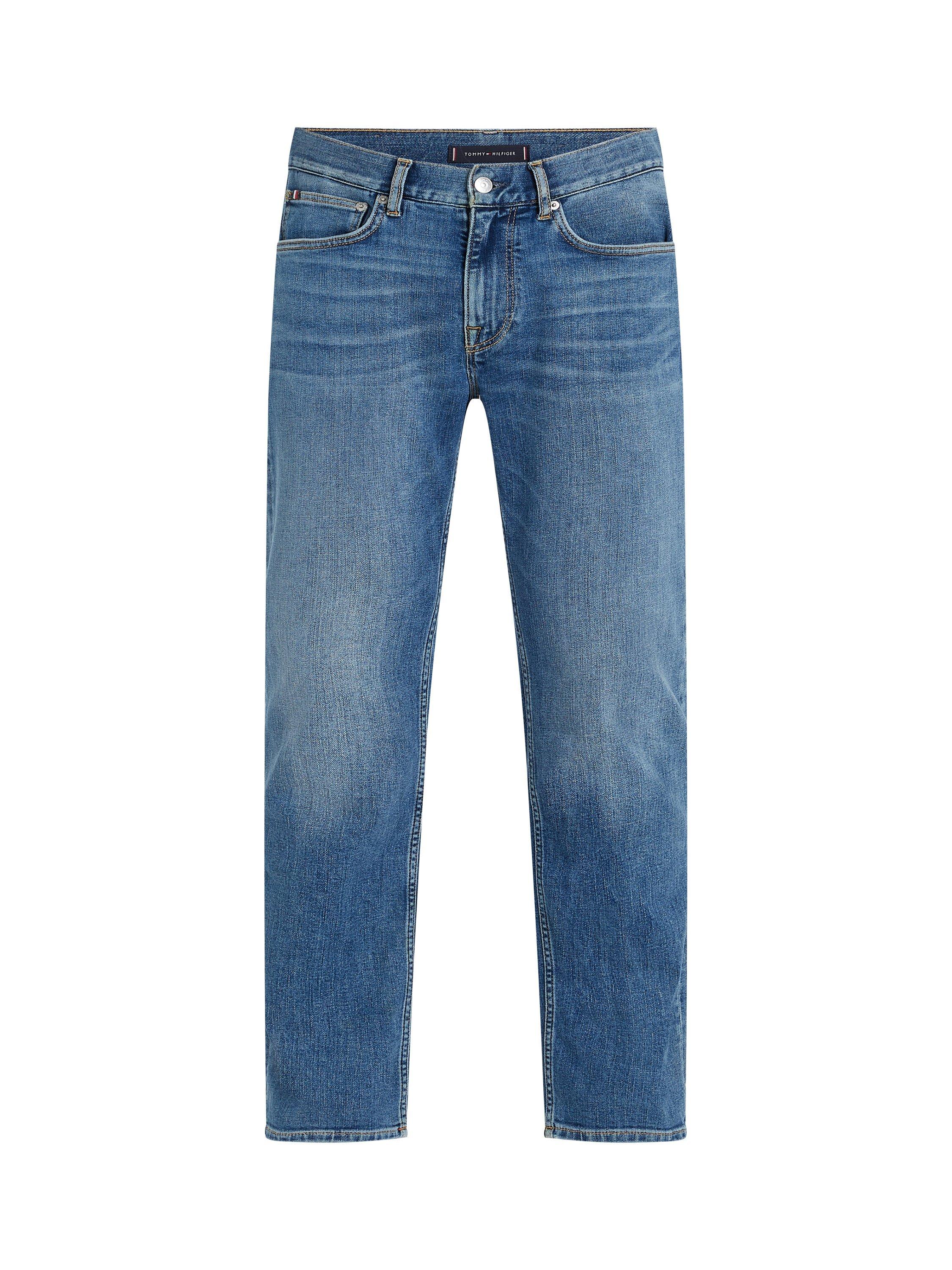 Product image 5 of 6, which shows Tommy Hilfiger Denton Straight Fit Jeans, Light Blue, 28S