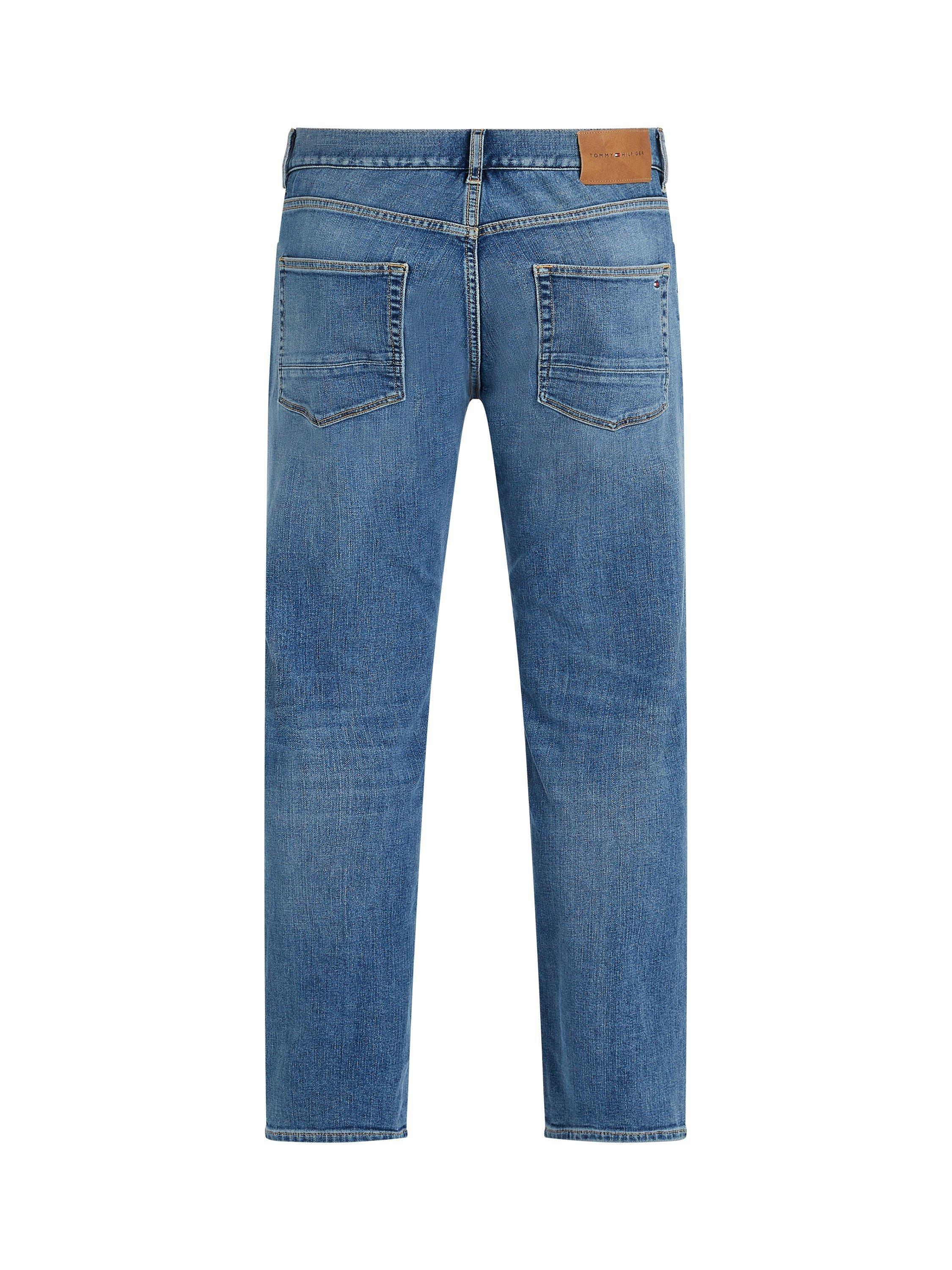 Product image 6 of 6, which shows Tommy Hilfiger Denton Straight Fit Jeans, Light Blue, 28S
