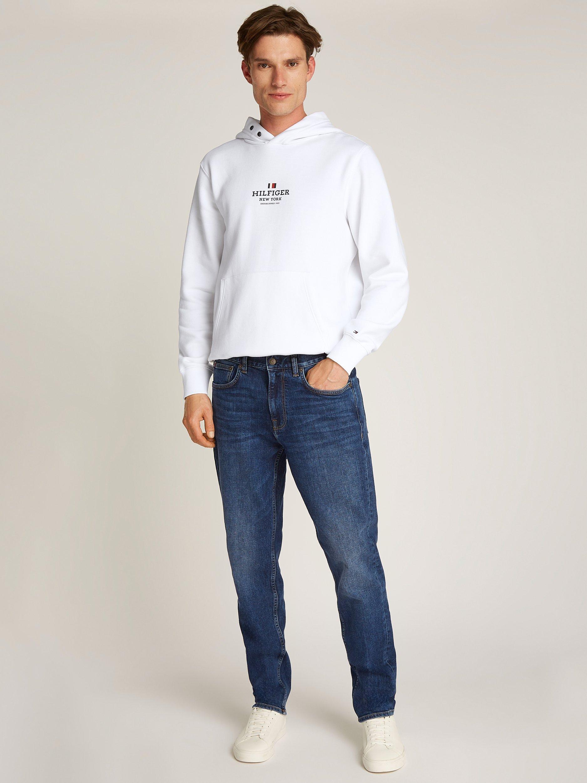 Product image 3 of 6, which shows Tommy Hilfiger Harlem Tapered Fit Jeans, Royal Blue, 28S