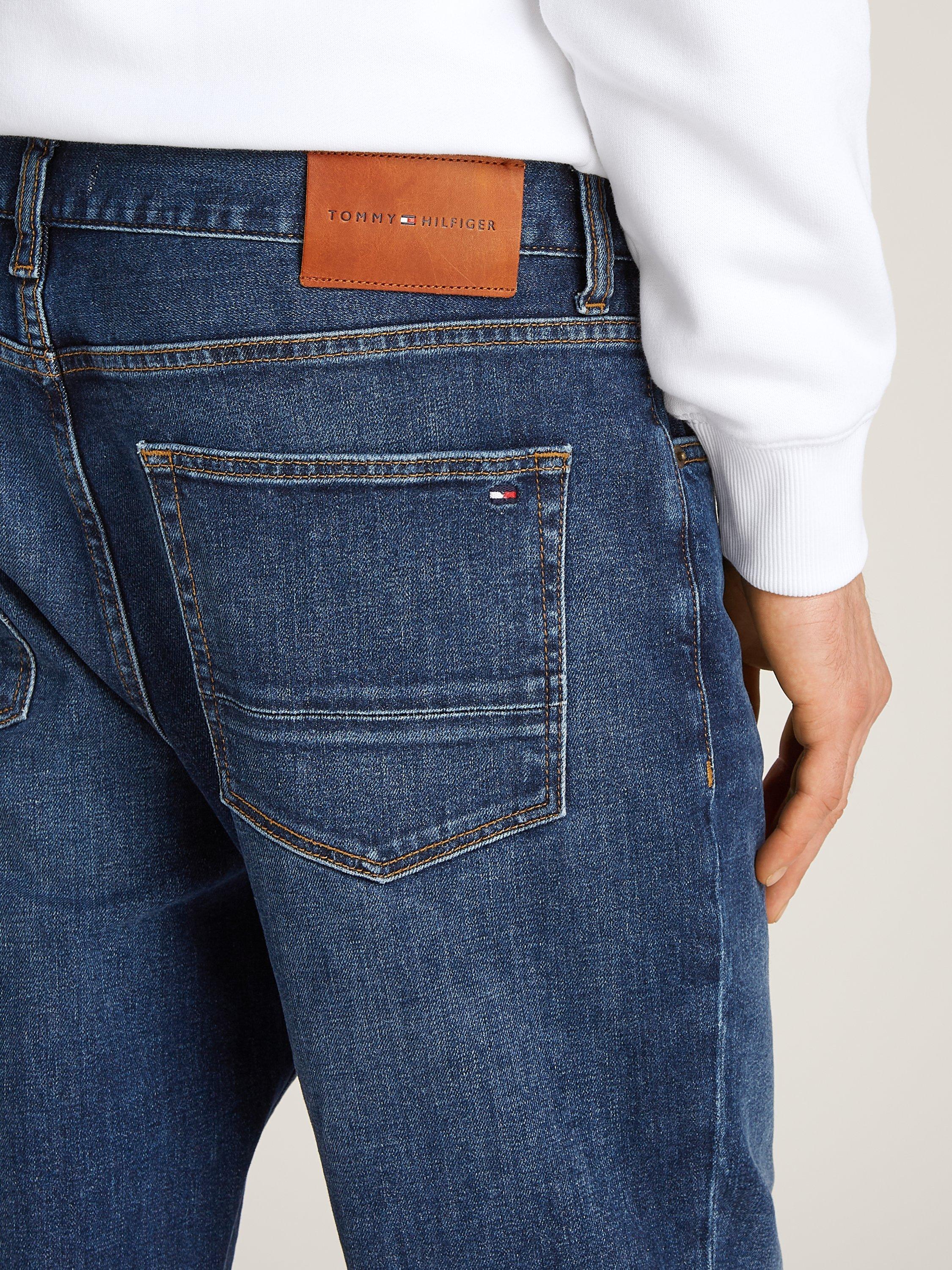 Product image 4 of 6, which shows Tommy Hilfiger Harlem Tapered Fit Jeans, Royal Blue, 28S