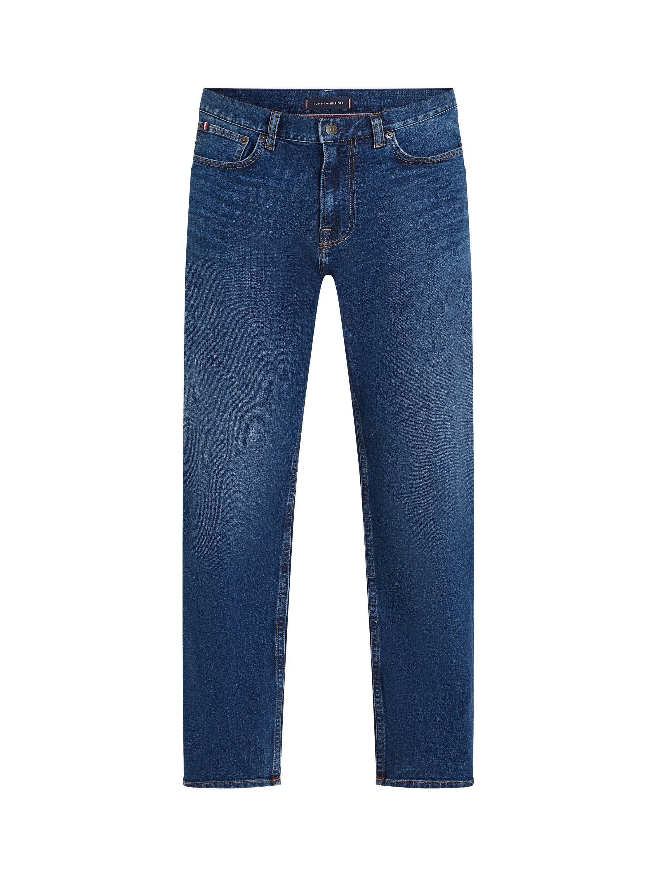 Product image 5 of 6, which shows Tommy Hilfiger Harlem Tapered Fit Jeans, Royal Blue, 28S
