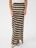 KAFFE Molin Lace Stripe Maxi Skirt, Multi
