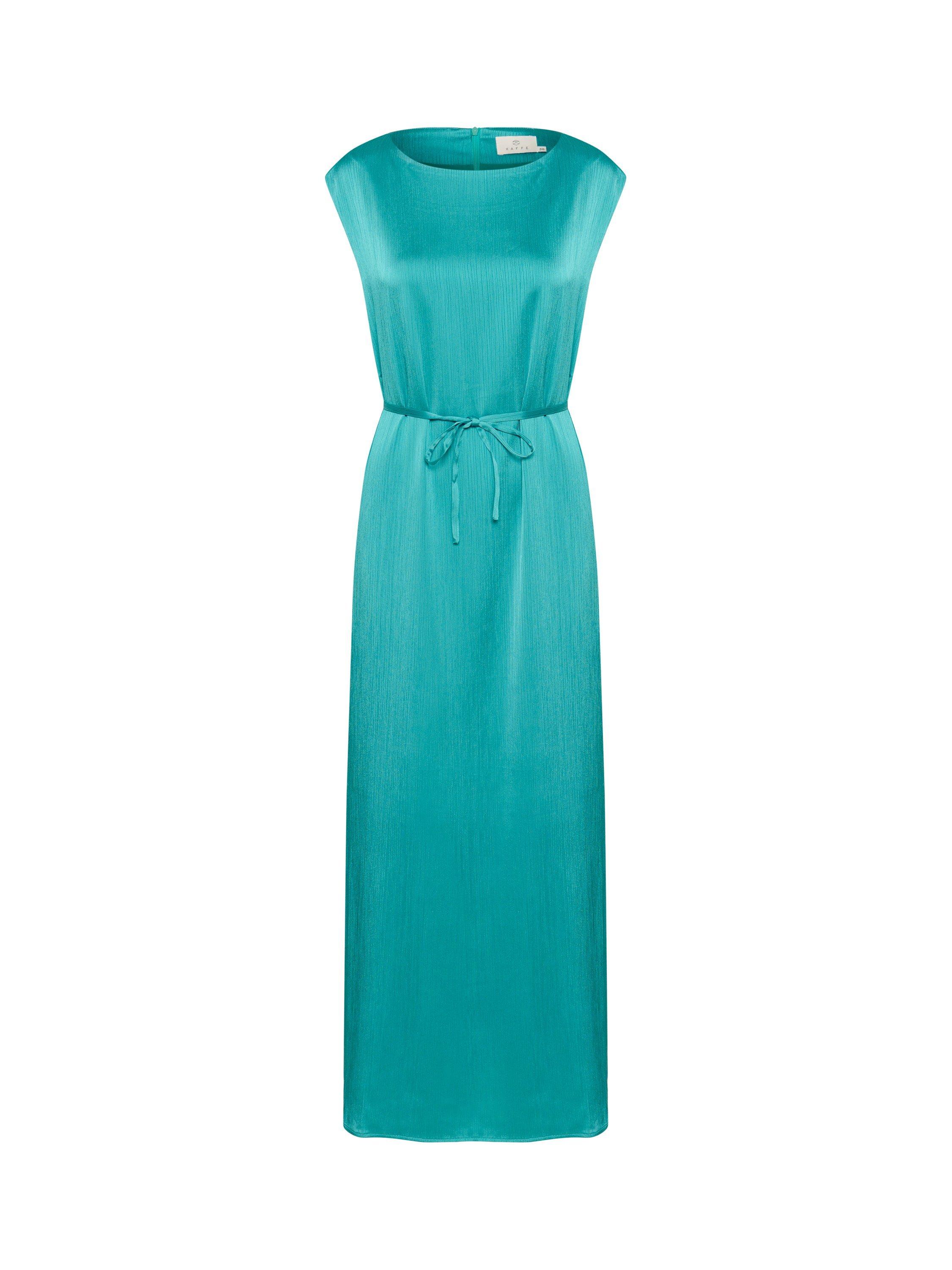 Product image 4 of 5, which shows KAFFE Rachel Tie Waist Maxi Dress, Teal, 12