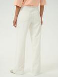 KAFFE KAkarla Cotton Twill Flared Jeans, White
