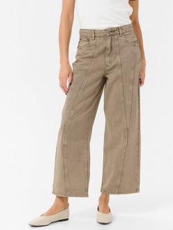 KAFFE Rania High Waist Jeans, Beige, Beige