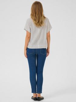 KAFFE Milia Stripe Blouse, Multi - view 2, Multi