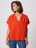 KAFFE Milia Batwing Sleeve Top, Mid Red