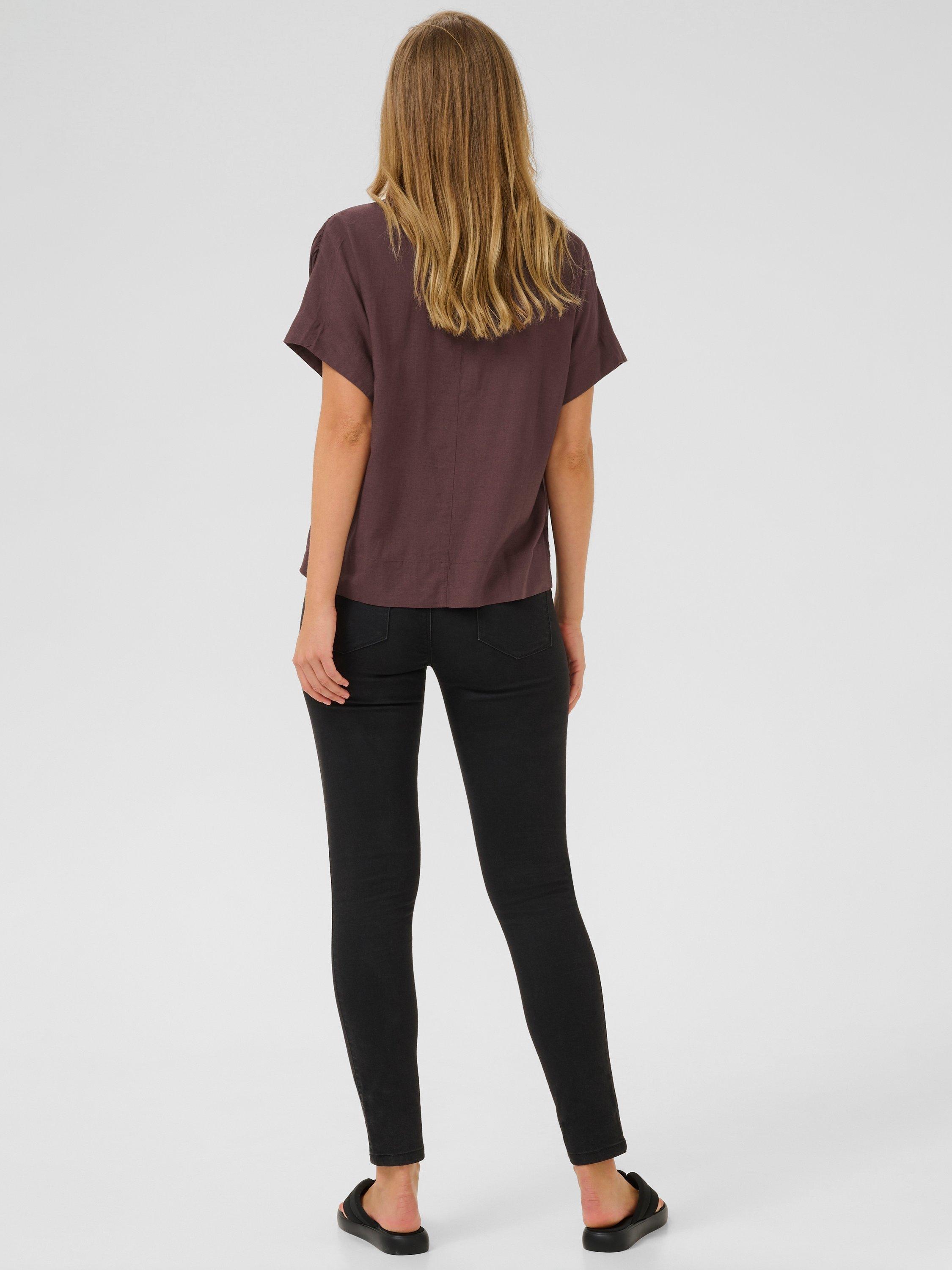 Product image 2 of 6, which shows KAFFE Milia Batwing Top, Mid Red, 8