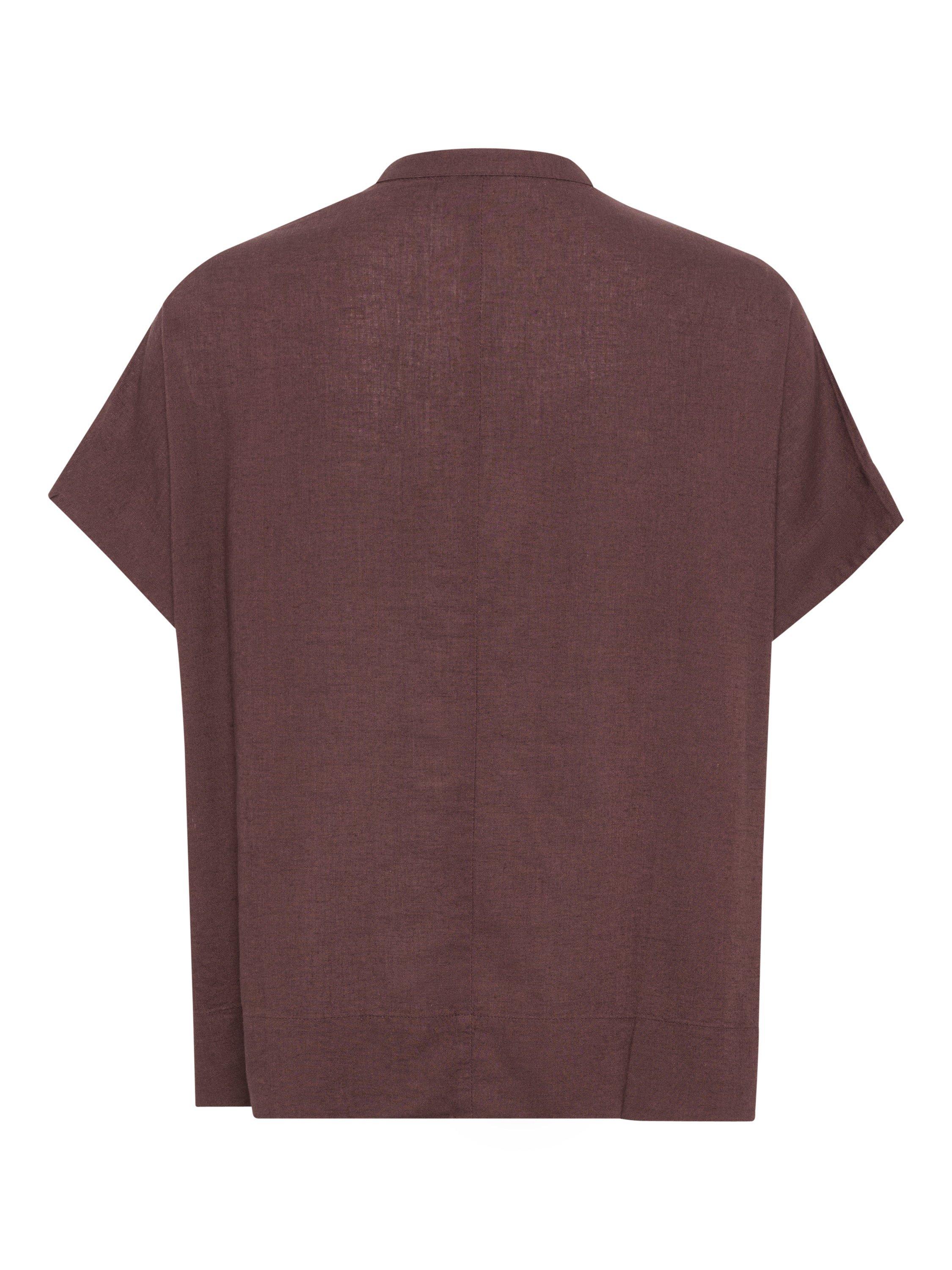 Product image 6 of 6, which shows KAFFE Milia Batwing Top, Mid Red, 8