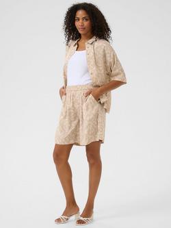 KAFFE KAbarton Abstract Print Shorts - view 2, Grey/Multi