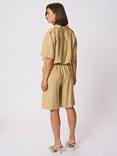 KAFFE KAflorence Elasticated Shorts, Beige