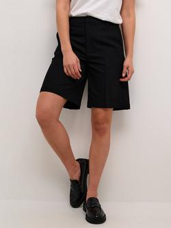 KAFFE Sakura Zipper Shorts, Black, Black