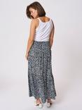 KAFFE Smock Abstract Maxi Skirt, Blue/Multi