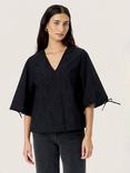 Soaked In Luxury Joella Cotton V-Neck Blouse