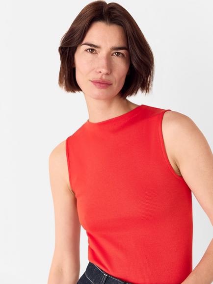 Whistles Sleeveless Top, Red