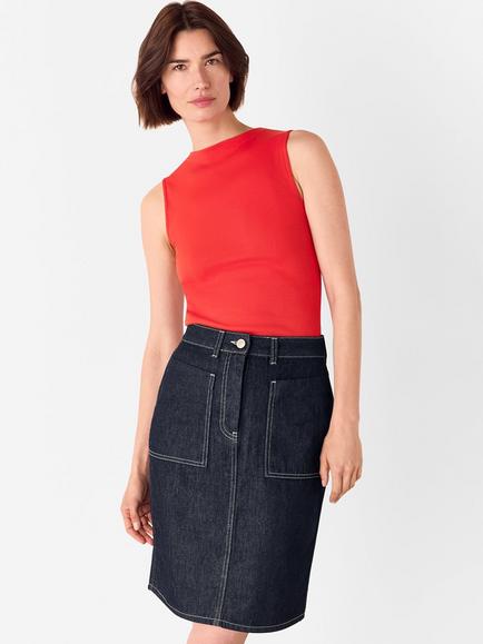 Whistles Sleeveless Top - view 2, Red