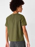 Whistles Broderie Sleeve Detail T-Shirt