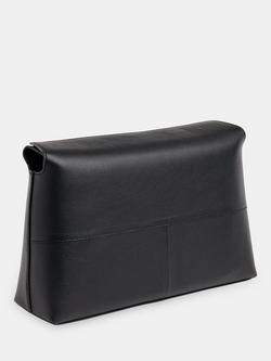 Whistles Fia Fold Top Clutch Bag, Black - view 2, Black