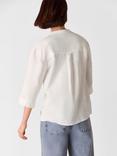 Whistles Pure Linen Grandad Collar Shirt