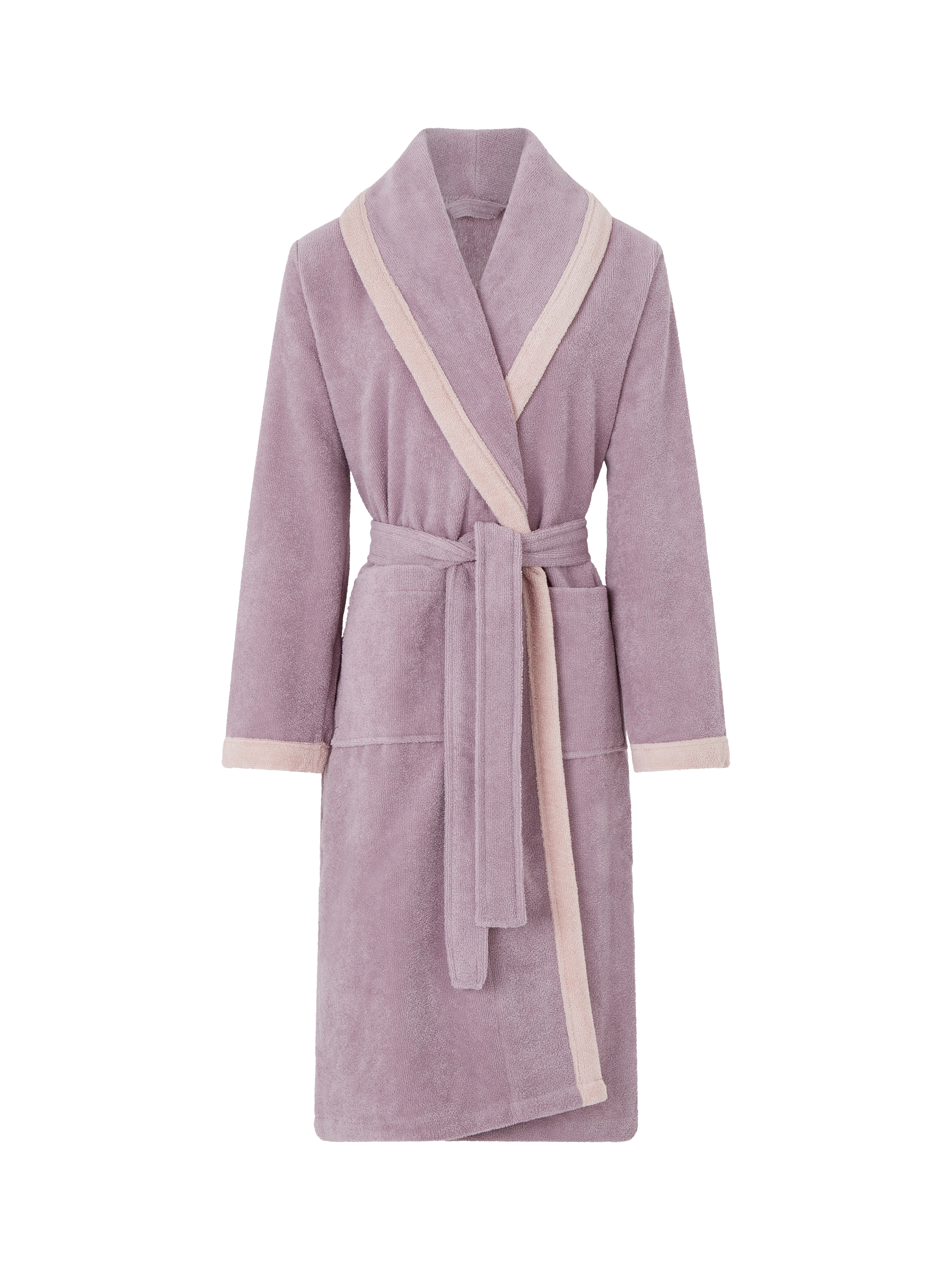 Product image 4 of 4, which shows Femilet Kelly Soft Feel Bath Robe, Mauve/Rose, S