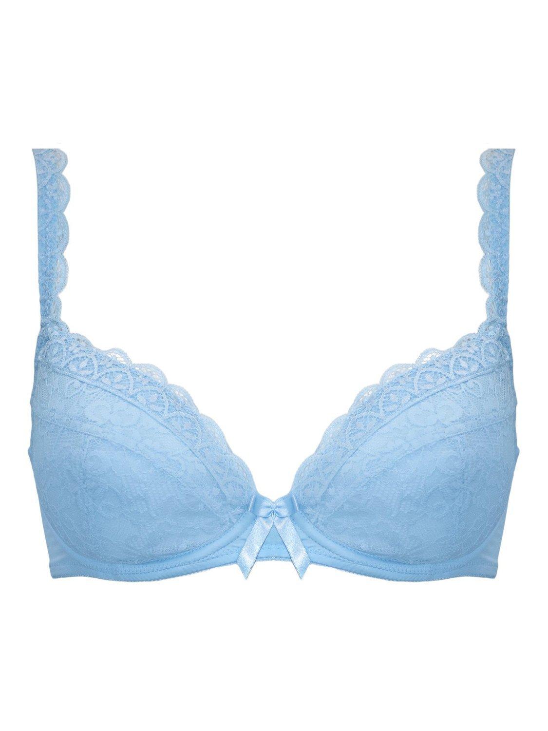Product image 9 of 10, which shows Pour Moi Rebel Padded Bra, Powder Blue, 32B