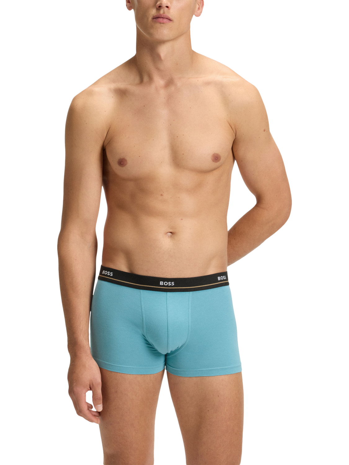 Product image 2 of 7, which shows BOSS Stretch Cotton Logo Trunks, Pack of 5, Multi, XL